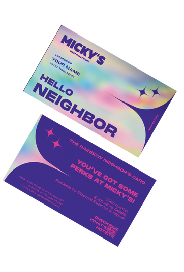 HELLO NEIGHBOR MICKY'S rainbow CARD